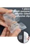 1 Piece Double-Sided Adhesive Snap Clip Item Fixing Hanger Transparent Wall Hook