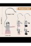 8 Single Skirt Pants Hangers Colors May Vary