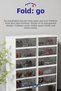 6-Layer Foldable Portable Large Capacity Portable Organizer Shoe Organizer Anthracite - 7