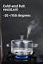 1700cc Lilac Purple Teddy Bear Figured Pot Heat Resistant|Borosilicate| Termisil Stovetop Glass Pot - 4