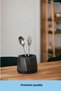 Countertop Cutlery Decorative Upright Cutlery Holder Cylinder Cutlery Black Color Model 17 - 3