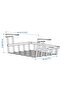 36X26X14 cm Ikea Cabinet Organizer - Metal Basket with Hangable Hangers White - 4