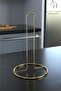 1St Quality Kitchen Set Towel Holder Napkin Holder Trivet Spoon Holder Gold Gold Filled Shiny Stainless Steel 4 Pieces - 4