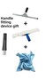 35 cm Set Windshield Wiping Apparatus Squeegee Metal (Handle Mounting Apparatus)