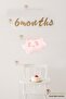 6 Months Half Age Celebration Set Retro Half Age Pink Cloud Balloon Baby Girl Set Kraft 6 Months Writing - 2