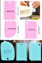 Set of 3 Dough Cutting and Scraping Apparatus Dough Pastry Pastry Cake Donut Shaper Cutter Scraper Set - 2