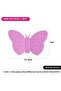 2-Piece Butterfly Pot Holder Magnet Set Pink - 2