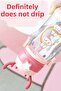 Children's Water Bottle 500 ml Children's Water Bottle with Deer Bpa Free School Water Bottle with Carrying Strap Drip-Free - 6