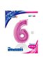 Foil Number Balloon 100 Cm Fuchsia 6 - 2