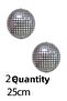 2 Pieces Mini Disco Ball Foil Balloon Disco Themed Party Balloon Tiny Disco Ball Foil Balloons Set of 2 - 2