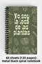 Retro Aesthetic Design A5 Spiral Hard Cover Notebook 120 Sheets