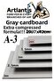 A3 Cardboard Gray 1.0mm 20 Pieces 1 Pack 29.7X42 cm A-3 Cardboard 1.0 mm Thickness A-3 Cardboard