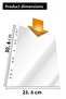 Bag File A4 Crystal 100 Pcs 1 Pack Noki 4830 Cr Thick Bag File Foy Blue Striped 90 Micron She - 2