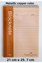 A4 Size Blocknote 80 sheets Unlined Metallic Colors