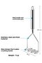Stainless Steel Potato Masher, Practical Potato Masher, Puree Maker, Food Maker Apparatus - 3