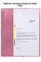 Half Cover Ring Binder Pink Cardboard 50 Pieces Cardboard Half Cover Encapsulated File A4 Size 24X32 cm Kla - 4