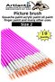 Painting Brush Number 2 10 Pcs Round Tip Synthetic Painting Brush Economic Watercolor Acrylic Paint Gua