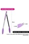 Stainless Steel Cooking Tongs With Silicon Purple 36cm - 2