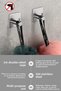 2 Pieces Stainless Steel Inox Bathroom Hanger / Robe Hanger / Towel Hanger / Towel Holder / Stainless Hooks - 5