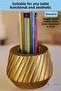 Pen Holder Desk Pen Holder Organizer Pen Holder Gold Color Model 21 - 2