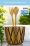 Countertop Spoon Holder Decorative Vertical Spoon Holder Cylinder Spoon Holder Antique Gold Color Model 18 - 2