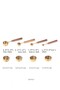 Gold Plated Stainless Steel Measuring Spoons, Acacia Wood Handle, Measuring Spoon 4 Pieces - 4