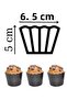 Cupcake Mold & Cake Capsule & Muffin Cake Mold & Pack of 25 Black Cake Molds - 4