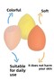 Yellow 3-Piece Makeup Sponge Set with Stand - 2