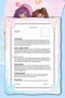 Girl Themed A4 Kindergarten Kindergarten Development Report Card Cover (Kabi) 10 Pieces Card Ornament 24X34 cm - 2