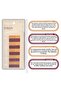Transparent Burgundy Orange Bookmark Bookmark Sticker Note Paper - 4