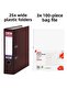 25 Pieces Tigra Wide Folder 3 Pieces Noki 100 Pieces Sachets File Office Set
