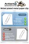 Metal Paper Clip No 4 33 mm 1 Pack of 250 Nickel Plated Metal Paper Clip Durable Stainless 20 Sheets Capacitance - 5