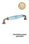 (9.6cm)-Porcelain Cabinet Drawer Kitchen Bathroom Children Furniture Handle Handle Kulb Handle Pearl 96Mm-Stk3940 - 5