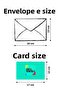 2 Colorful 13X18 Envelopes and 1 Heart Patterned Gift Note Card Set with 1 "I Love You" Written on It - 2