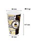 12 Oz White Paper Cup with Lid Latte Coffee Paper Cup 300 ml - 100 Pcs - 2