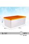2 Pieces 3.50 Lt No Frost Storage Container, Freezer Food Container -20 Degrees - 2