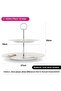 2-Tier Fruit Stand -19cm/27cm Serving Plate, 22cm Stand- Christmas Themed-Design Cake Stand - 2