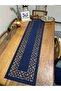 Navy Blue Runner with Pattern - 3