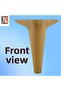 Luxury Furniture Sofa Coffee Table TV Unit Sofa Leg 18 Cm Light Brown Patterned Base Foot - 6