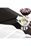 Flower Wrapping Paper Set, White-White&Black-Black, Matte Transparent Bouquet Wrapping Paper, 58X58 Cm, 10 Pieces