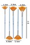 Fan Brush No 8 1 Pcs Synthetic Bristle Fan Brons Brush Art and Hobby for Acrylic Paint Oil Paint Gua - 5