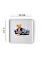 Zucci Home Teddy Bear Square Tray - 32,5x32,5 cm - 4