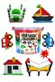 Tik Tock Educational Blocks Game Set 6 Colors 600 Pieces Cylinder in Storage Box!! - 2