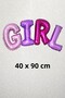 Girl and Boy Written Set of 2 Colorful Combined Foil Gender Party Balloons - 4