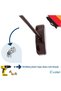 Dark Brown Window Lock with 4 Ropes Child Safety Security Burglar Pimapen PVC Door Baby Lock - 6