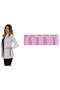 Prevailing Collar Women's Jacket Length - Long Sleeve Doctor Apron, Teacher Laboratory, Hospital White Apron - 3