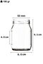 190 ml Metal Black Lid Canning Jar 190 Cc Transparent Baby Food Jar 2 Pcs - 3