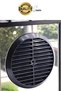 Open-Close Insulated Ventilation Adjustable 18cm Black Cover Glass Ventilation Vent Natural Gas Gap Apparatus Hood - 3