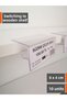 10 Pieces Pvc Label Holders (8X4 cm) Transparent Label Holders for 18 mm Wooden Shelves, 18 mm Chipboard Penetration