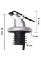 4-Piece Non-Drip Oil Stopper with Lid, Oil Dispenser, Bottle Spout, Oil Bottle, Vinegar Bottle, Sauce Bottle, Non-Drip - 3